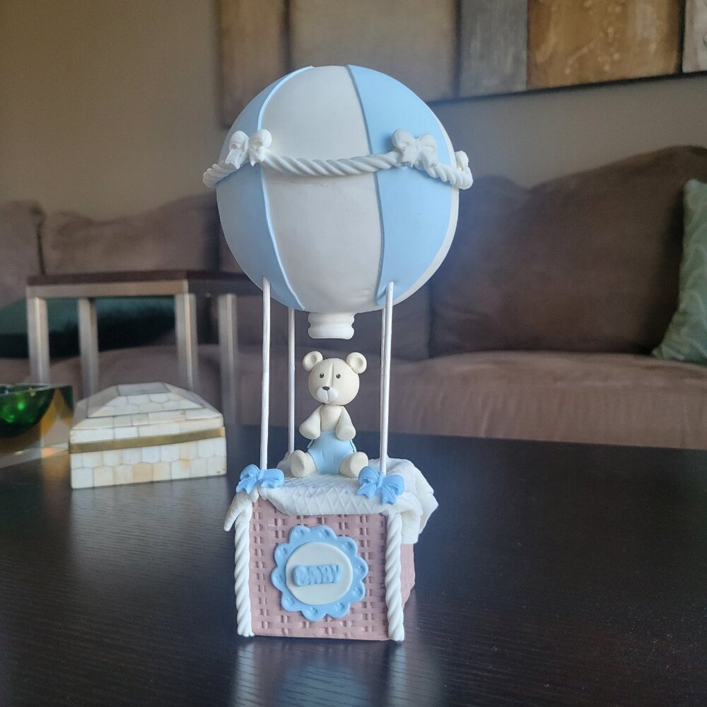 Hot Air Balloon with Baby Bear Cake Topper